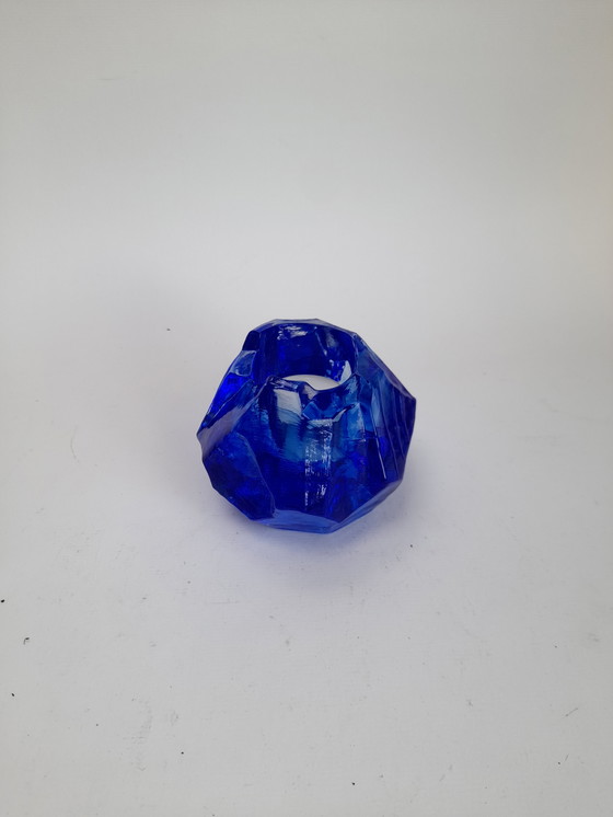 Image 1 of Portacandele Kosta Boda Blue Ice