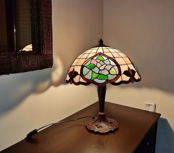 Navidecor Tiffany Lamp – Floral Design – Original Certificate – Table lamps, Crystal (photo 7 of 12)