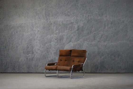 Image 1 of Fauteuil en sofa set uit het midden van de 20e eeuw, ontworpen door Gillis Lundgren, Ikea Zweden, jaren 70.