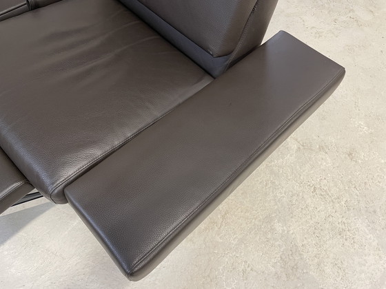 Image 1 of Poltrona Brühl Tomo in pelle marrone