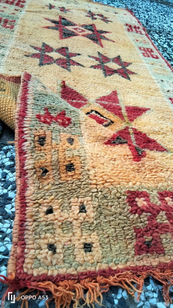 Image 1 of Handgeknoopt Berber kleed wol 178x70cm