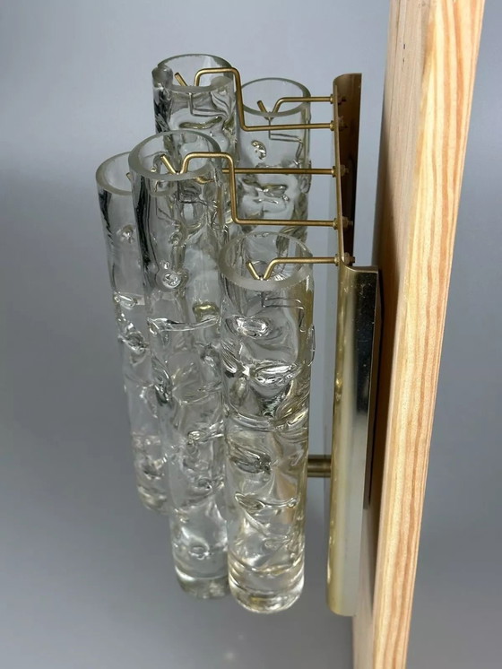 Image 1 of 60's 70's Applique Doria Leuchten Germany Wall Sconce Space Age Design