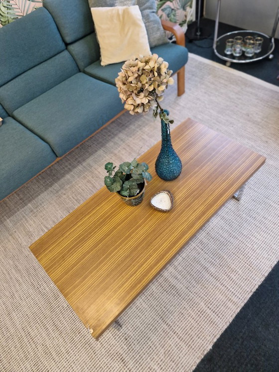 Image 1 of Table basse chromée vintage années 70