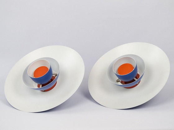 Image 1 of Pair of 2 Danish vintage pendant lamps PH 4/3 by Poul Henningsen, Louis Poulsen, 1966