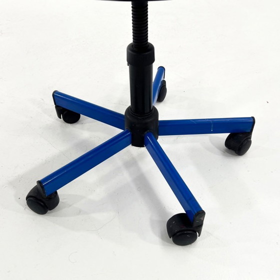 Image 1 of Verstelbare blauwe bureaustoel van Bieffeplast, jaren 80