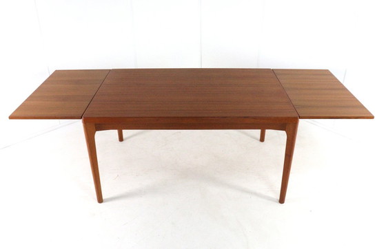Image 1 of Henning Kjaernulf for Vejle extendable dining table Danish vintage