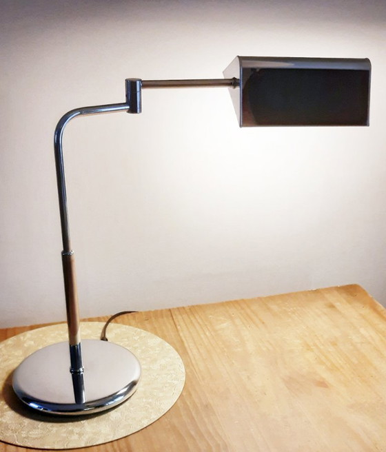 Image 1 of Vintage Chromen apotheek tafellamp