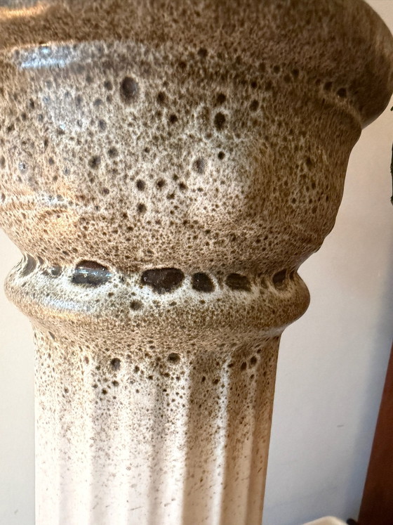 Fat Lava Keramik Pflanzensäule, Pflanzentisch, Braun (Foto 3 von 5)