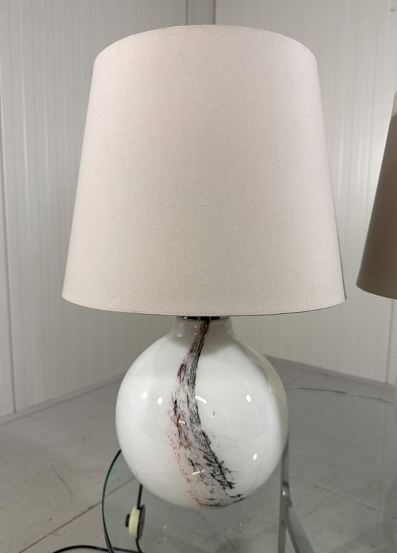 Image 1 of Peill & Putzler Large Glass Table Lamps 1970's