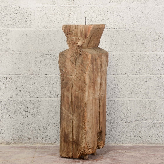 Base de Estatua Columnas Pedestal con Viga Decorativa – Hierro, Rustic (photo 5 of 14)