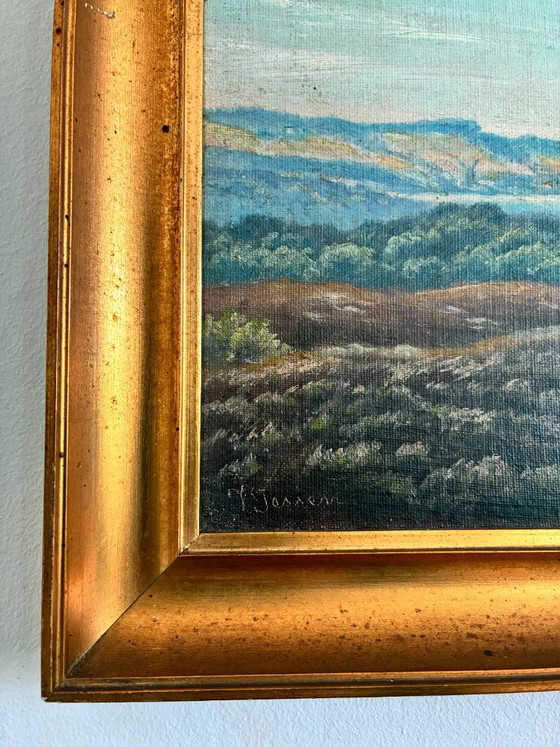 Vintage Signed Hills Landscape Oil Painting – Paintings & Drawings, Canvas (photo 2 of 11)