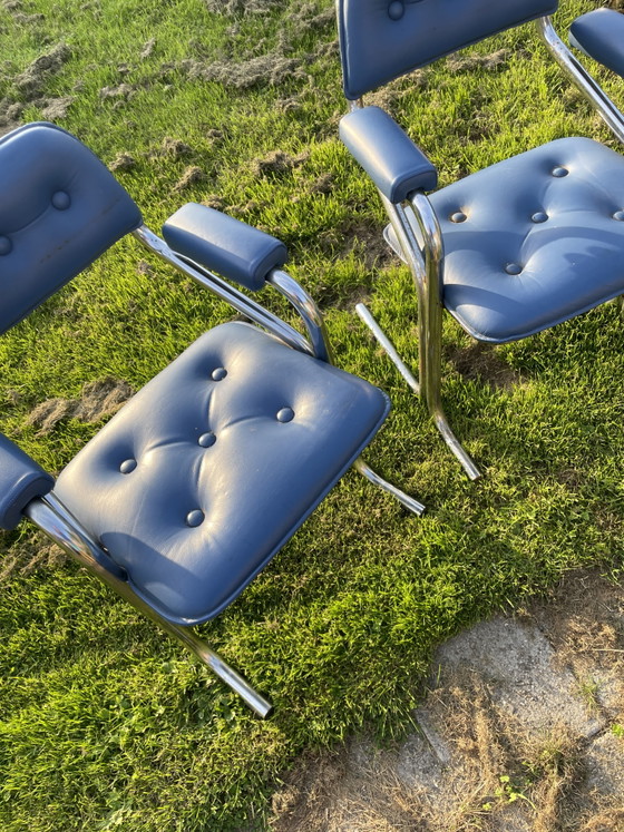Vintage Chairs – Armchairs, Metal, Chrome (photo 5 of 5)