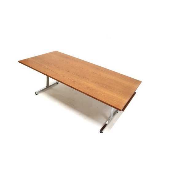 Image 1 of Large Wenge Vintage Dining Table / Conference Table / Desk Made in the 1970s