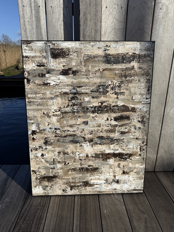 Image 1 of Kunstwerk 90x70 cm  incl. baklijst