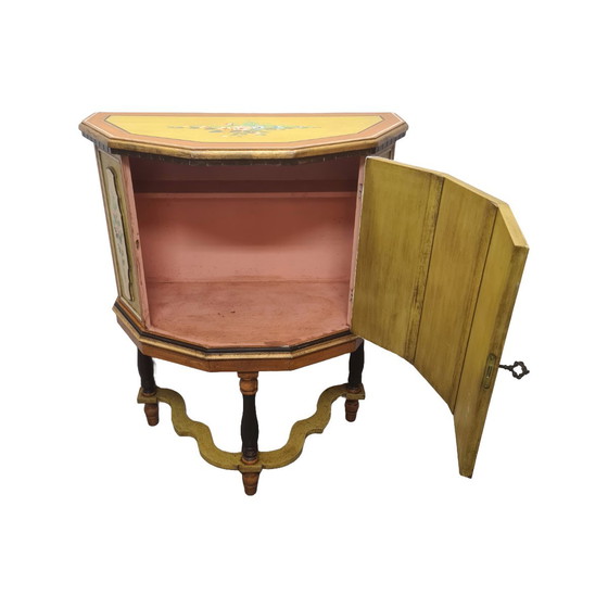 Image 1 of Alter italienischer bemalter Schrank Firenze, 1950er Jahre