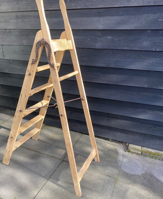 Image 1 of Vintage houten trap