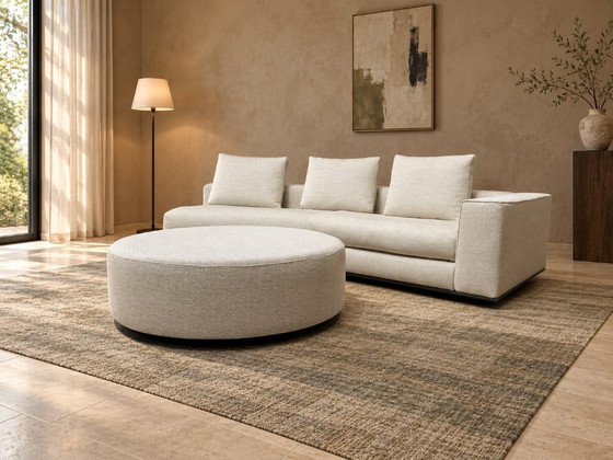 NUEVO Minotti Hamilton Sofá esquinero + Otomana + GARANTÍA, Sofás esquineros, Otro, Metal, Beige, Modern (foto 2 de 12)