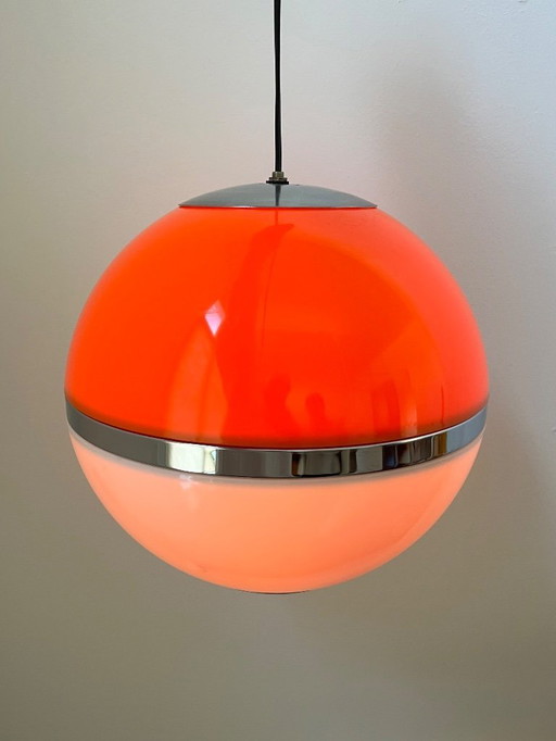 Lampe suspendue italienne Globe Space Age 1970