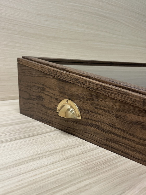 Image 1 of Vetrina realizzata a mano in rovere massello