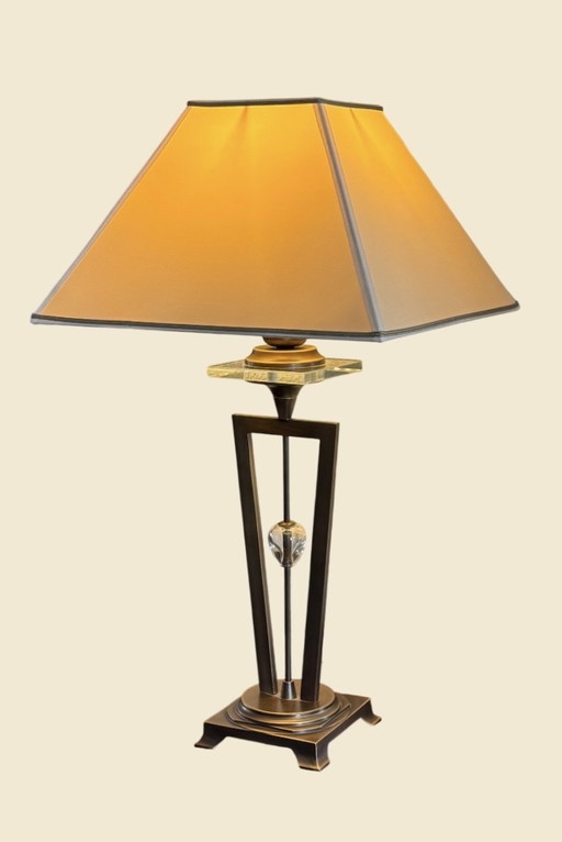 🔷 UNICUM | Il Paralume Marina Bronze Table Lamp | Italian Design | Murano Glass | 1987-1995