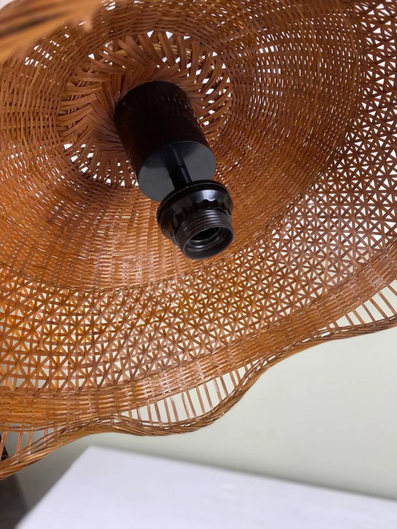 Sospensione vintage in canna – Lampade a sospensione, Wicker, Rattan, Bohemian (photo 7 of 17)