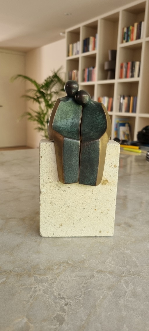 Domesticity bronze sculpture Louise Kött
