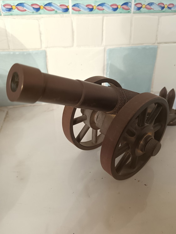 Image 1 of Messingkanone, handgefertigt auf einer Drehbank aus den 1980er Jahren
