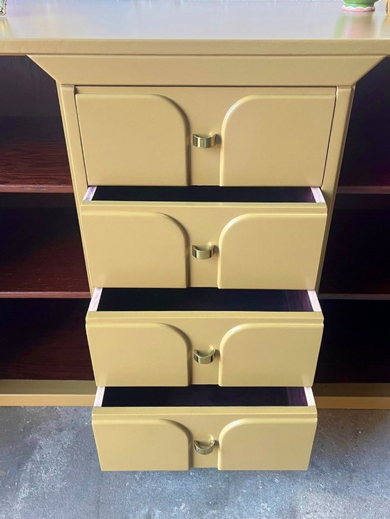 Image 1 of Buffet postmoderne des années 1970 aux lignes Art déco (restylé)