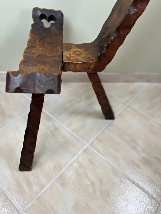 Sgabello brutalista a treppiede – Sgabelli, Wood, Rustic (photo 3 of 12)
