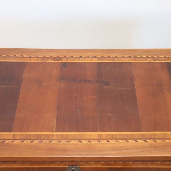 Image 1 of Antique Desk in Walnut inlaid, Italy Late 19th Century