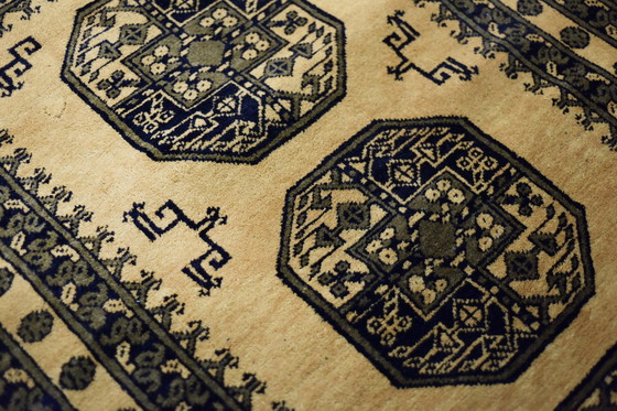 Image 1 of Handgewebter orientalischer afghanischer Gold-Ersari-Teppich, 1930er Jahre