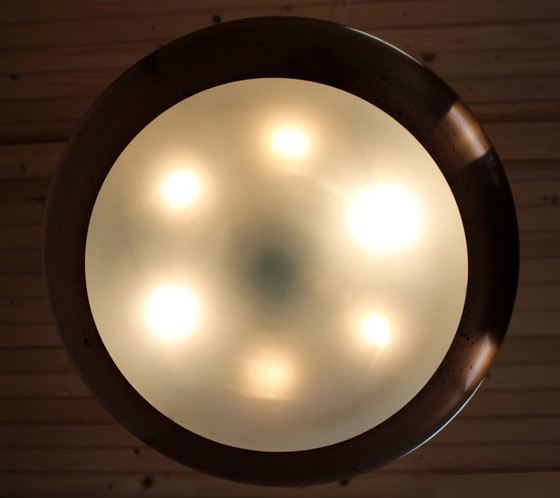 Image 1 of Bauhaus UFO-hanglamp van Josef Hurka voor Napako, jaren 1930.