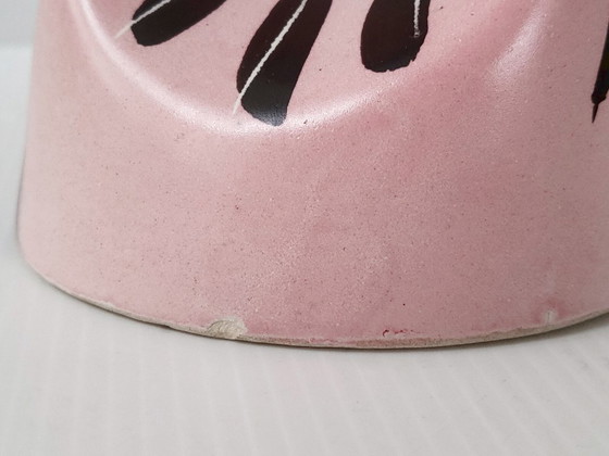 Image 1 of Vintage 1950s Vallauris ceramic vase by François Re, 50s Rockabilly Rooster