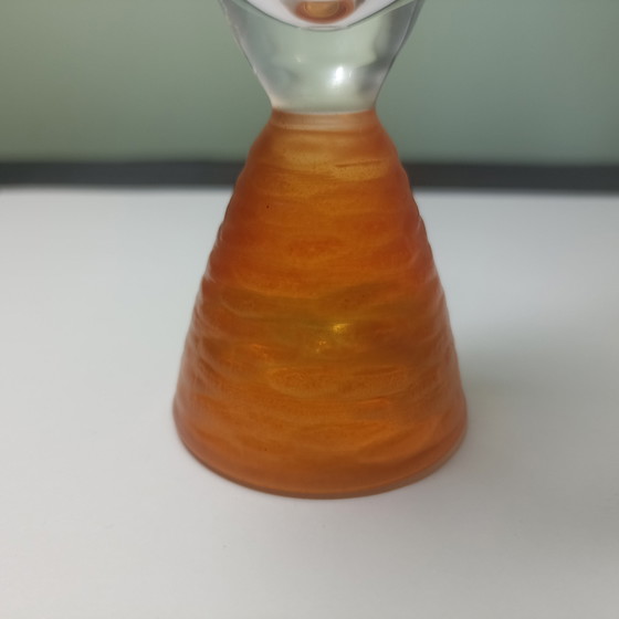 Vintage Veuve Clicquot 'Alphabet' Champagneflûtes – Set van 3 – Collector's Item – Glazen & Karaffen, Crystal (photo 8 of 10)