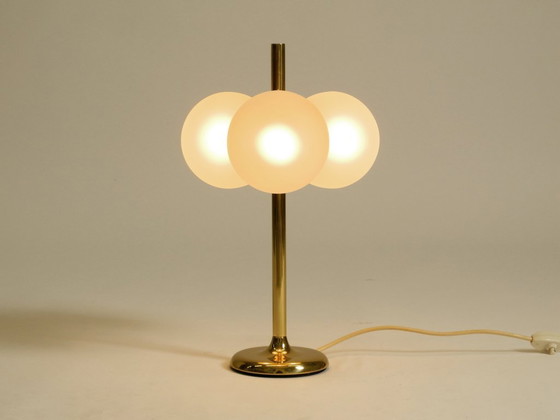 Image 1 of Original 1960s Space Age brass table lamp by Kaiser Leuchten