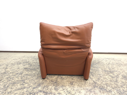 Cassina Maralunga armchair Cognac designer armchair leather armchair Magistretti
