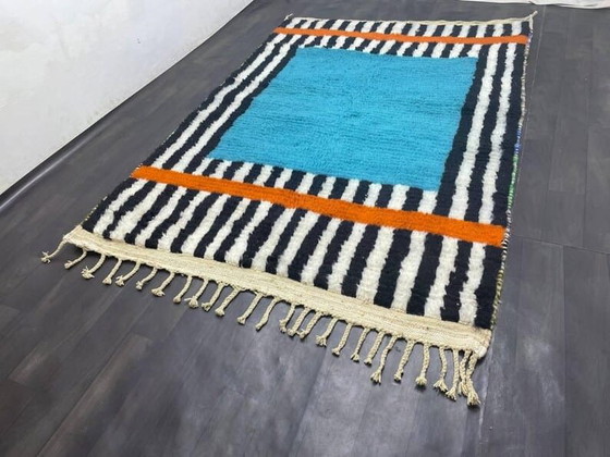 Traditioneel handgemaakt Berberkleed van zuivere wol, afmeting 150/250 cm – Aime Té, Vloerkleden en tapijten (photo 2 of 10)