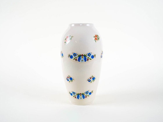 Image 1 of Porcelain vase, Kashubian design, 1980s, made in Poland
