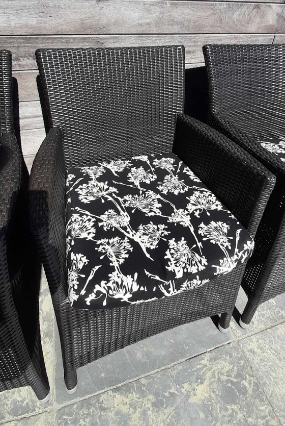 Image 1 of 6 sedie da pranzo Varaschin con cuscini