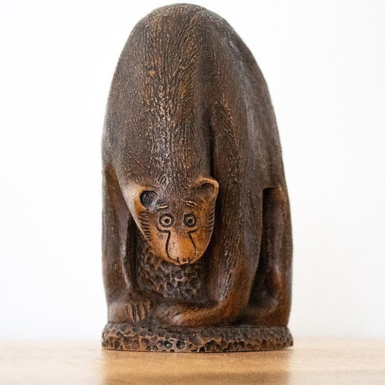 Image 1 of Vintage Boma Canada bear figurine: heavy resin bear