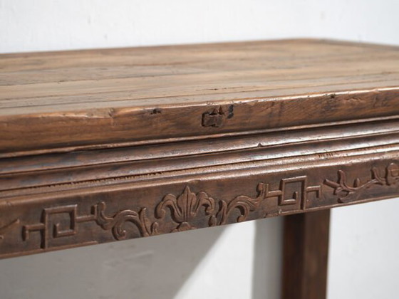 Antique long bench table in pine wood – China, circa 1900 – Dining tables (photo 36 of 40)