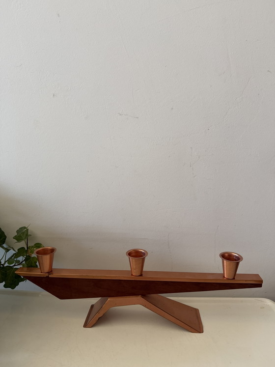 Image 1 of Mid Cemtury Scandinavisch design kandelaar 