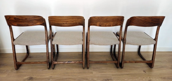 Image 1 of Satz von 4 Baumann „Schlittenstühlen“ aus Bugholz