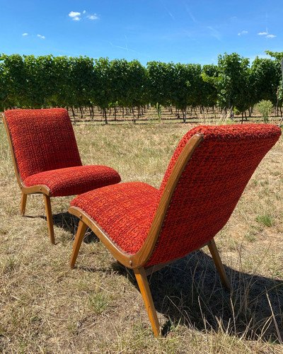 Jens Risom Poltrona Lounge Chair Anni '40 '50 Rosso Boucle Vostra Knoll – Poltrone (photo 4 of 38)