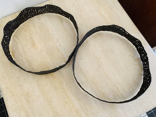 Mid-Century, American, Brutalist Sculptures by Irv Bramberg, 1960s-70's, Set of 2