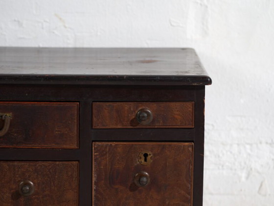 Small antique Japanese Tansu - Taishō / Showa Period (c. ) #99 – Chest of drawers, Metal (photo 34 of 40)
