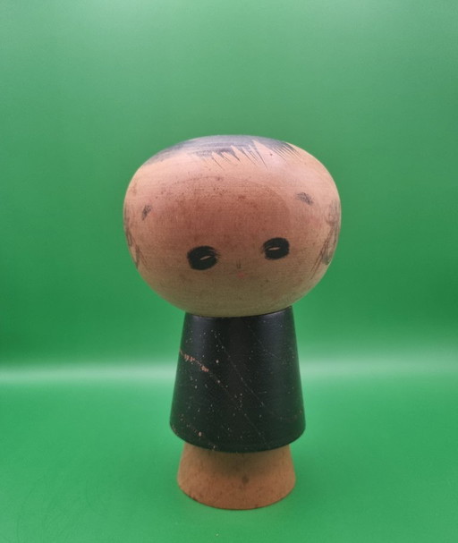 Kokeshi vintage Chameko Urchin di Masao Watanabe