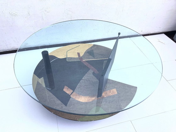 Image 1 of Tavolino italiano postmoderno nello stile di Carlo Malnati anni '80-'90