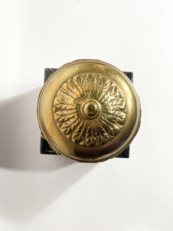 Türstopper aus schwarzem Marmor und Bronze aus den 1950er Jahren – Dekorative Objekte (photo 2 of 9)