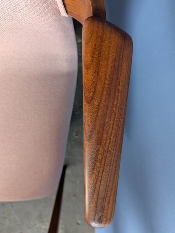 Image 1 of 4x vintage teak eetstoelen G.J. van Os Culemborg